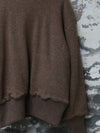AVIVA JIFEI XUE 25 Autumn/Winter Knitted Elastic Jacket/Drawstring Pants AJX-FW25-DKB-NBWHK-Natural Beige Jacket
